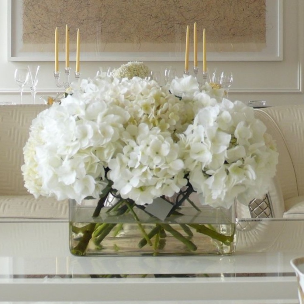 Rectangular glass vase